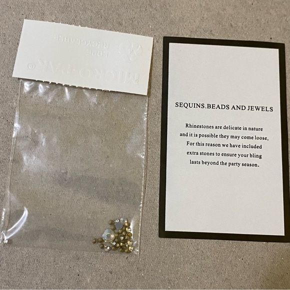 Betsey Johnson Iris Champagne Rhinestone Ankle Strap Stiletto Heels Pumps New - Picture 10 of 14